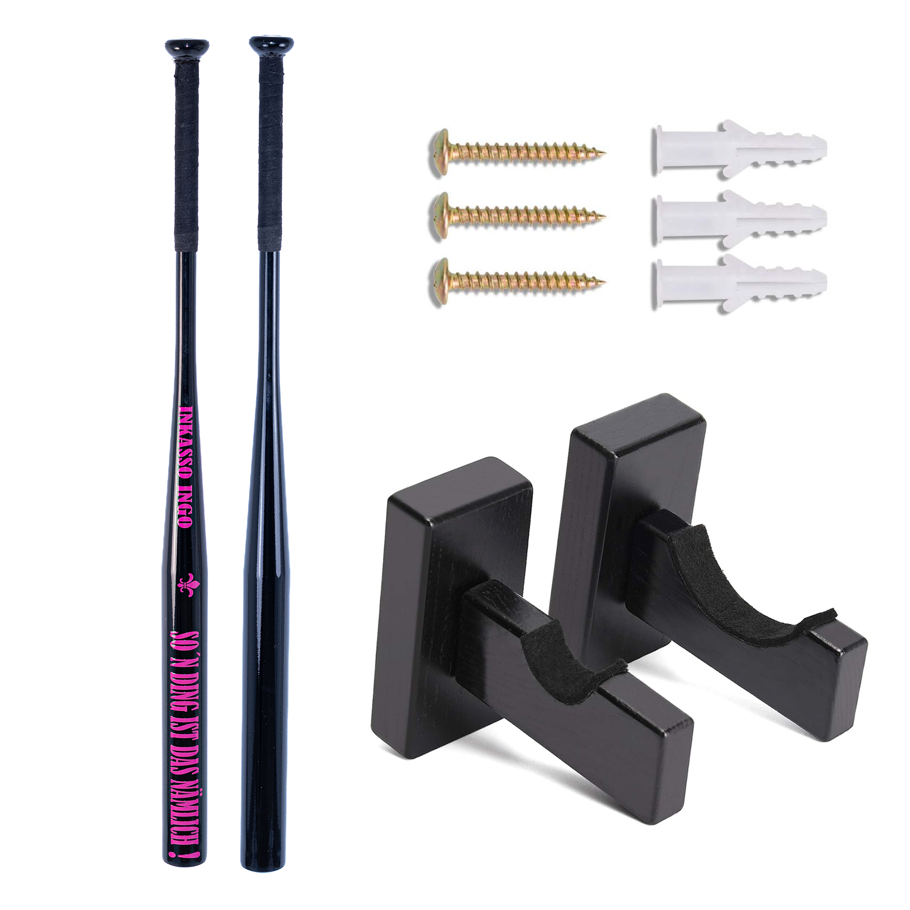 Kiez-Keule Baseballschläger Schwarz